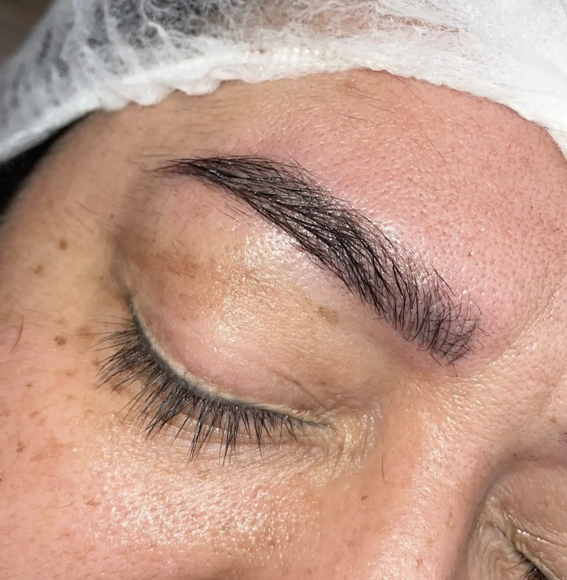oily skin microblading results